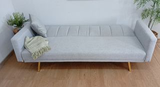 Sofá Cama, Cómodo, Bógota, Tela Gris. Económico!