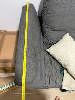 Sofá cama gris - 2 plazas