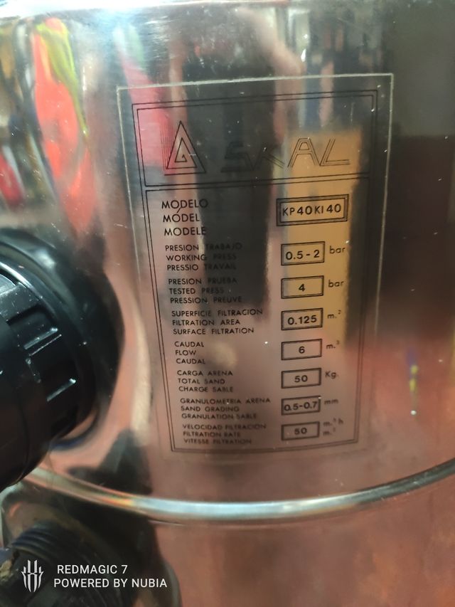 Filtro piscina Scal acero inox