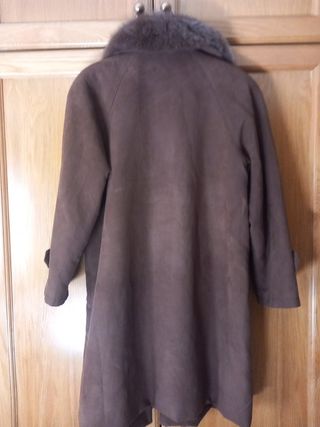 Chaquetón antelina marrón piel 4XL