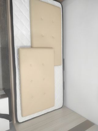 Cabeceros cama beige (1m)