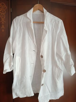 Blusa blanca lino