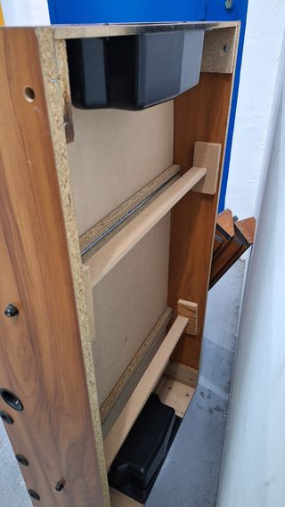 Futbolín de madera vintage
