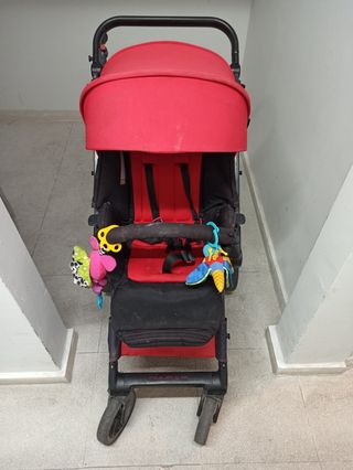 Carro bebé rojo - Plegable