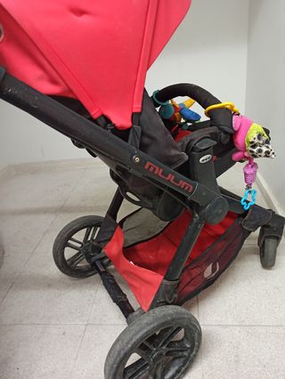 Carro bebé rojo - Plegable