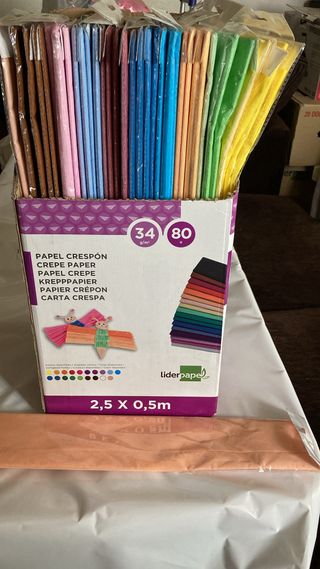 Papeles crepé Colores surtidos