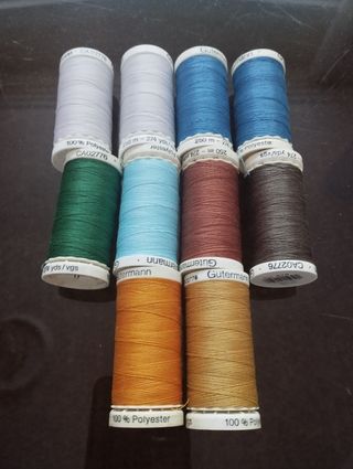Hilos Gütermann x10: Colores variados