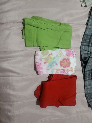 Medias niña (3-4 años) - Verde, Rojo