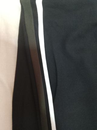 Pantalones mujer rayas - Negro