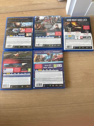 5 Juegos PS4 (PlayStation 4) - Oferta
