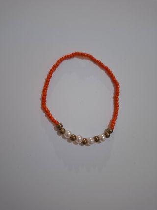 Pulsera Naranja Perlas