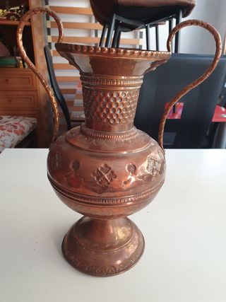 Miniaturas cobre: jarra + 35 piezas