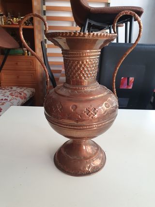 Miniaturas cobre: jarra + 35 piezas
