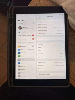 iPad (9.ª generación) - Como nuevo