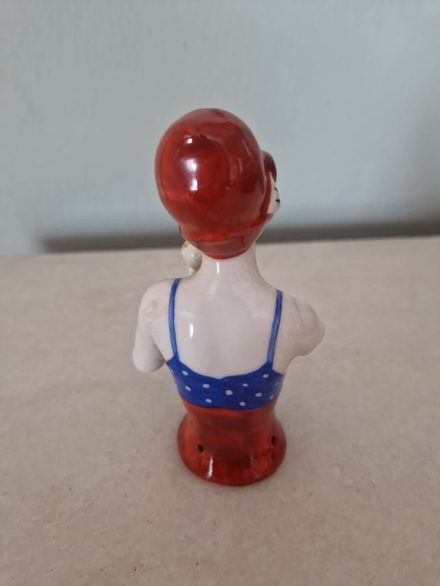 Antigua half doll art noveau