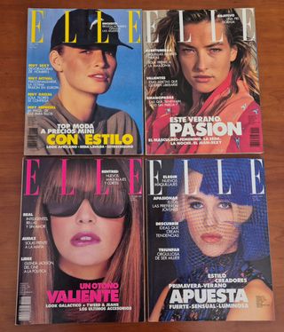 Elle revistas 1990: abr, jul, oct.
1991: mar