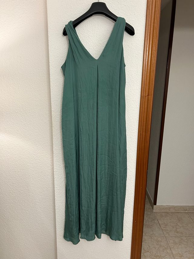 Vestido Oysho verde oliva - Talla L