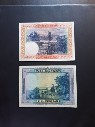 BILLETES ESPAÑOLES DE 100 PESETAS