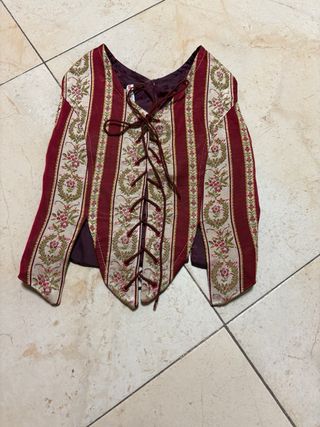 Traje fallera niña - Rojo Beige