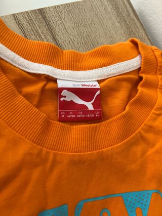 Maglietta Puma Uomo Arancione Tg M