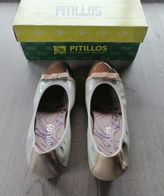 Zapatos Pitillos beige-marrón