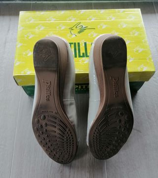 Zapatos Pitillos beige-marrón