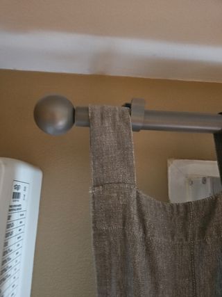 Barra para cortina gris plata