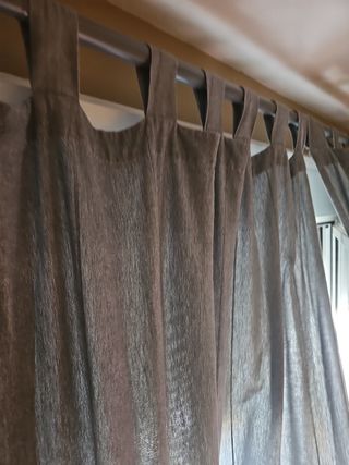 Barra para cortina gris plata