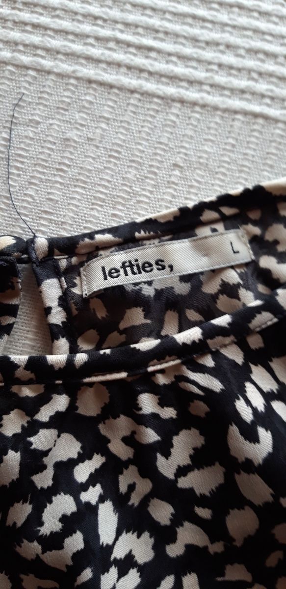 Blusa con stampa animalier taglia L - Bianco&Nero