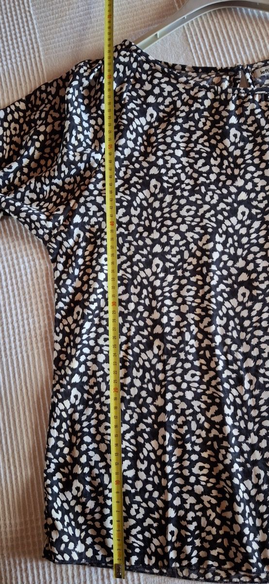 Blusa con stampa animalier taglia L - Bianco&Nero