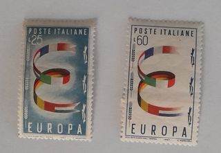 Francobolli Italia 1957 Europa