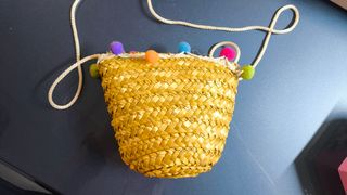 Bolsito paja amarillo | multicolor