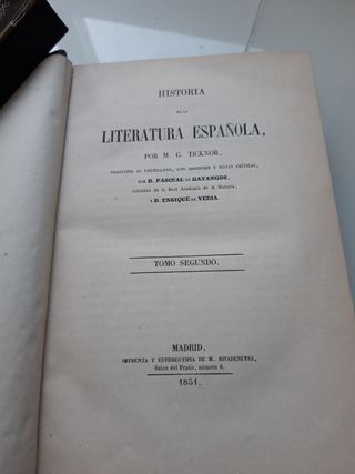 Literatura española,,por, ,M.G. TICKNOR