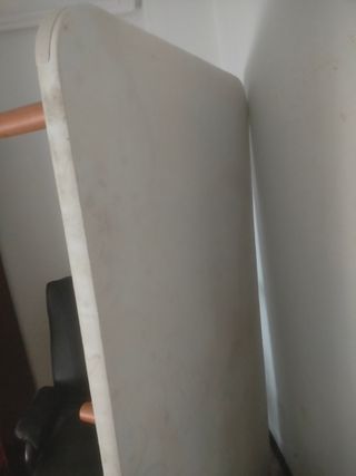 Somier 105cm ×190 blanco - madera