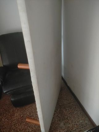 Somier 105cm ×190 blanco - madera
