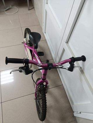 Bicicleta niña/niño California 16" rosa.