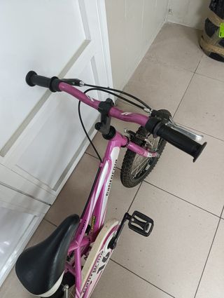 Bicicleta niña/niño California 16" rosa.