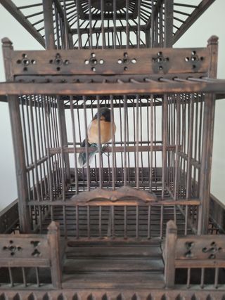 Jaula de Madera estilo Oriental 