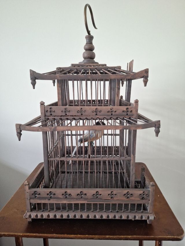 Jaula de Madera estilo Oriental