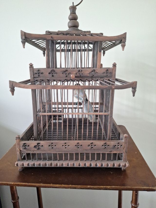 Jaula de Madera estilo Oriental