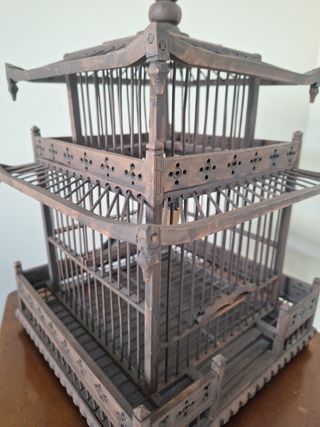 Jaula de Madera estilo Oriental 