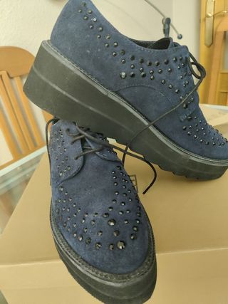 Zapatos azul marino mujer n.º 37