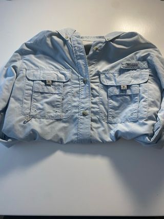 Camisa Columbia azul claro - verano