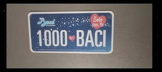  Targa in alluminio 1000❤️Baci Perugina
