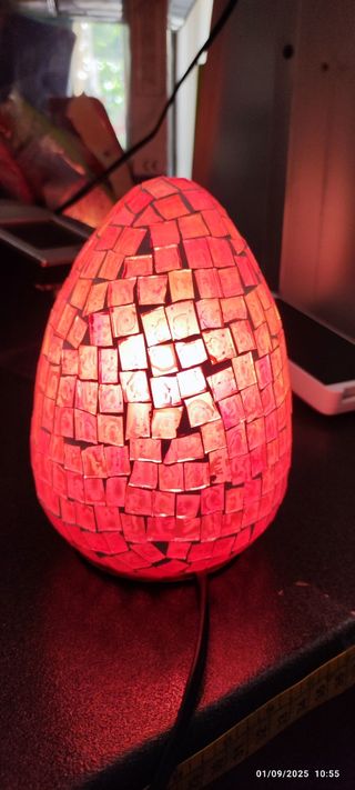 Lampada Mosaico Rossa - Uovo