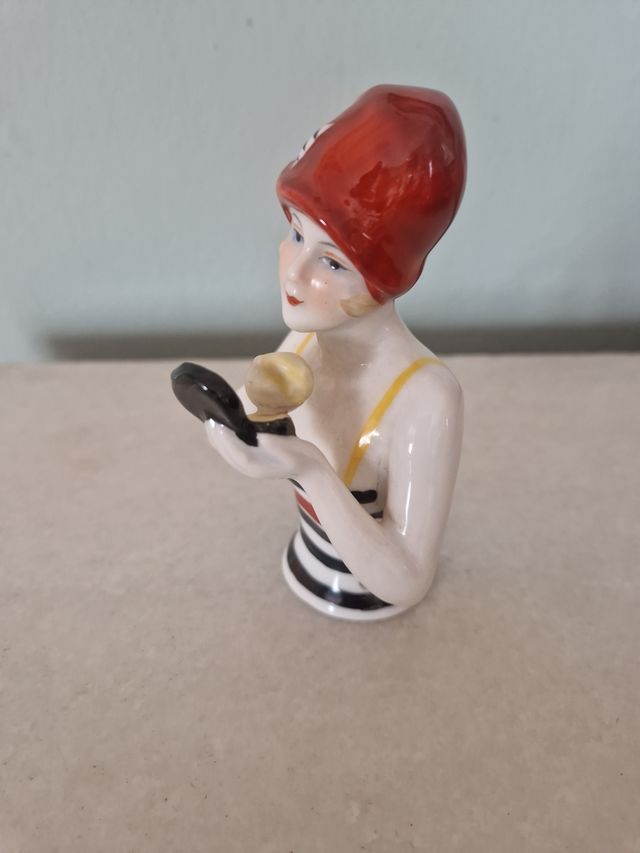 Antigua half doll Art Noveau