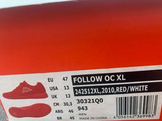 Zapatillas Kappa rojas
