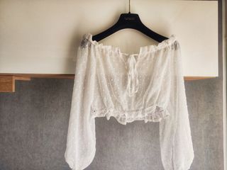 Blusa blanca-crop top