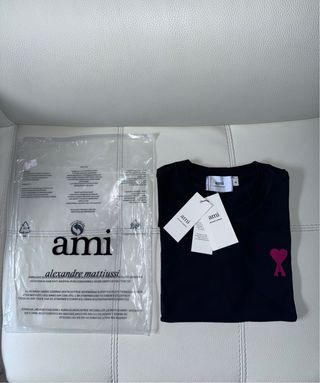 T-shirt AMI nera tg.M nuova