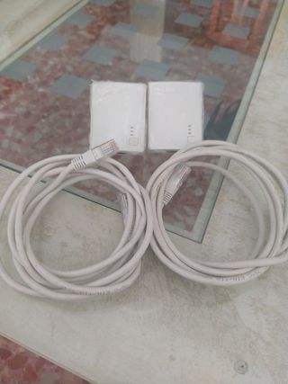 2 Adaptadores TP-Link + Cables Ethernet